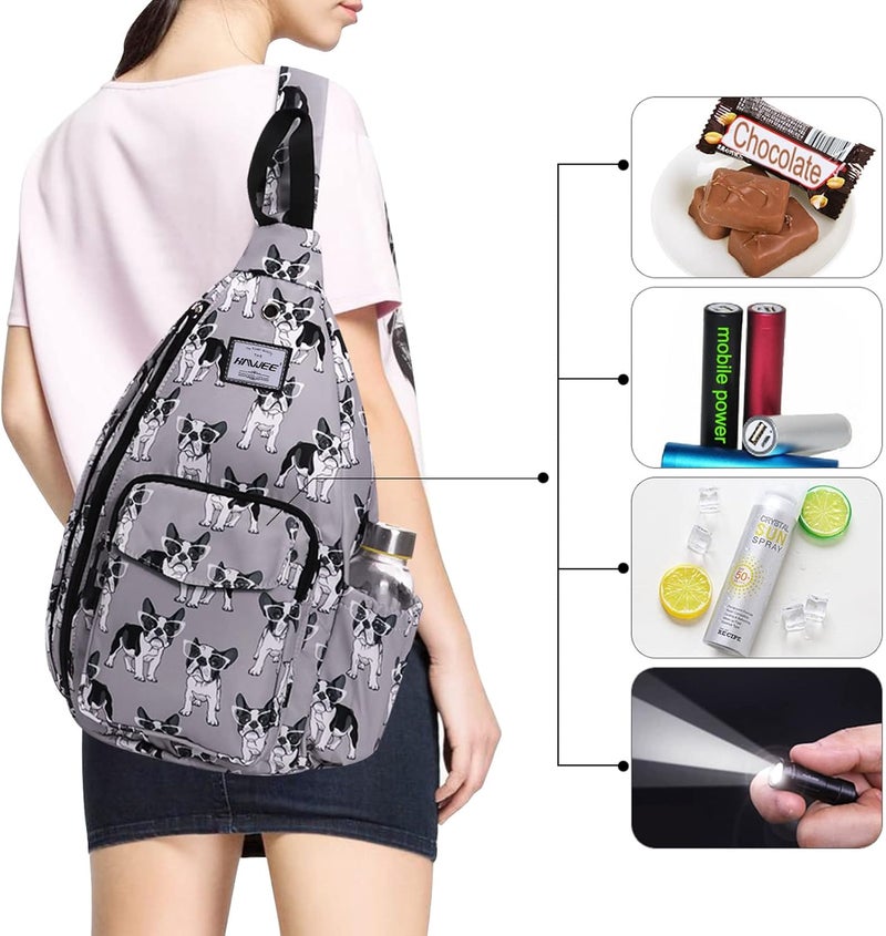 HAWEE Backpack Sling for Women Anti-Water Crossbody Bag Inclined Adjustable Pack | Casual, Adjustable Strap, Water Repellent, for Travel/Sport - Image 3